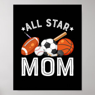 Poster Mãe Estrela de Todos do Menino do Aniversário Sket