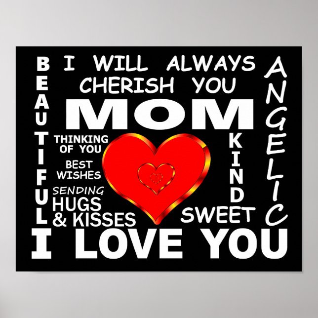 Poster Mãe, Eu Te Amo (Frente)
