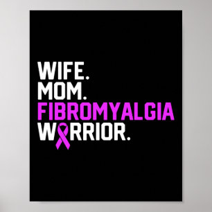 Poster Mãe Fibromialgia Guerreira Sensibilização Fica Bem