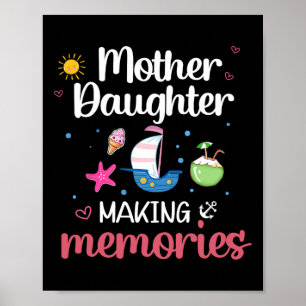 Poster Mãe Filha Memórias Fazeres Família Xmas Feliz