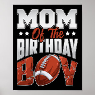 Poster Mãe Futebol Aniversário Menino Família Bola Aniver
