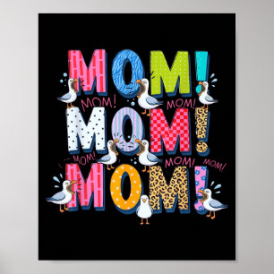 Poster Mãe Gaivota Humor Mãe Engraçado Vida Oceânica Dia