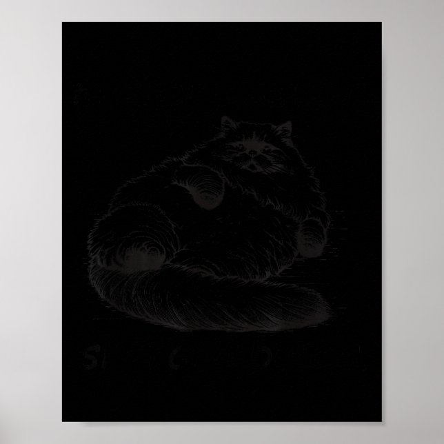 Poster Mãe Gato Eu Sou Apenas Pele E Ossos  (Frente)