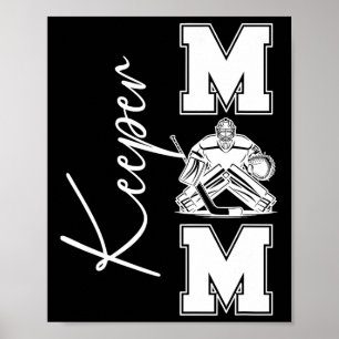 Poster Mãe Hockey Keeper De Uma Mãe Goleira De Hóquei No