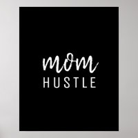 Mãe Hustle | Dia de as mães Preto de Script Modern