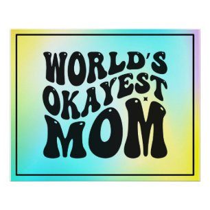 Póster Mãe mais bonita do mundo - Dia de as mães