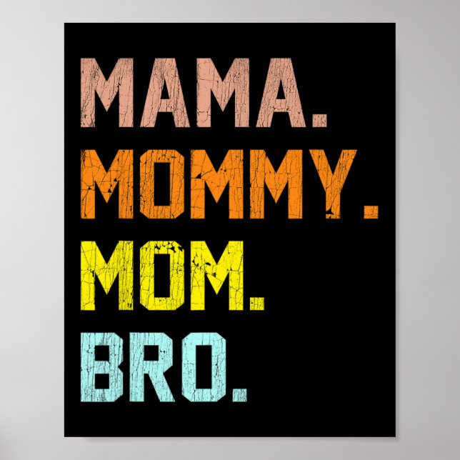 Poster Mãe Mamãe Mãe Dia de as mães (Frente)
