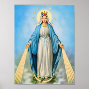 Póster Mãe Mary da Virgem Santa, mãe do modelo do deus