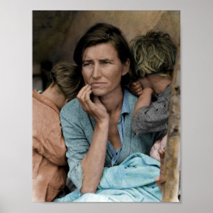 Poster Mãe migrante de Dorothea Lange 1936