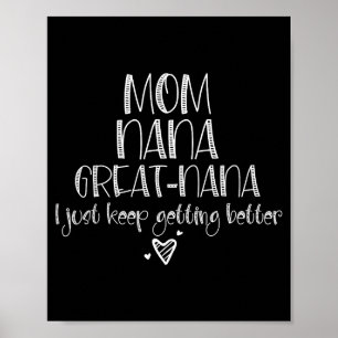 Poster Mãe nana grande nana continua melhorando dia das m
