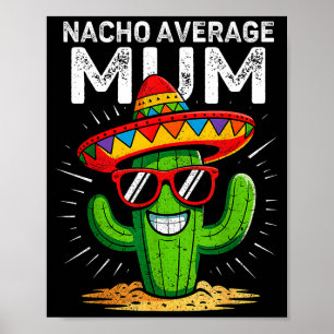 Poster Mãe não mediana engraçada cinco de maio festa mexi