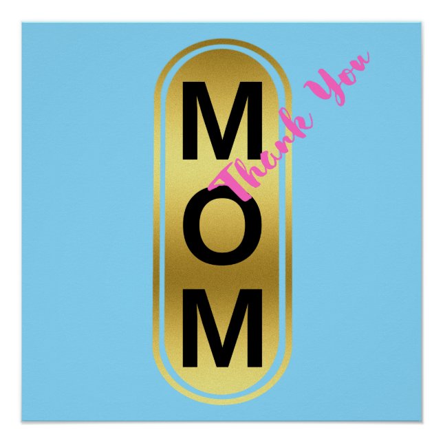 Póster Mãe, Obrigado! (Frente)