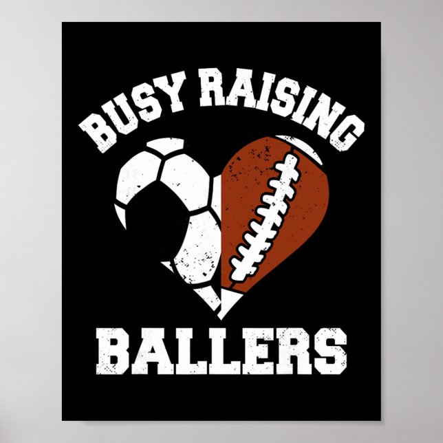 Poster Mãe Ocupada Criando Byllers Futebol Futebolzinho C (Frente)