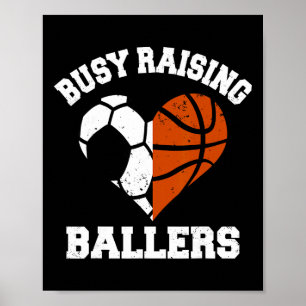 Poster Mãe Orgulhosa Criando Byllers Futebol Bysketbyll C