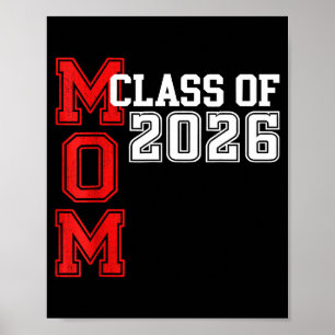 Poster Mãe orgulhosa de formanda 2026 mãe orgulhosa de um