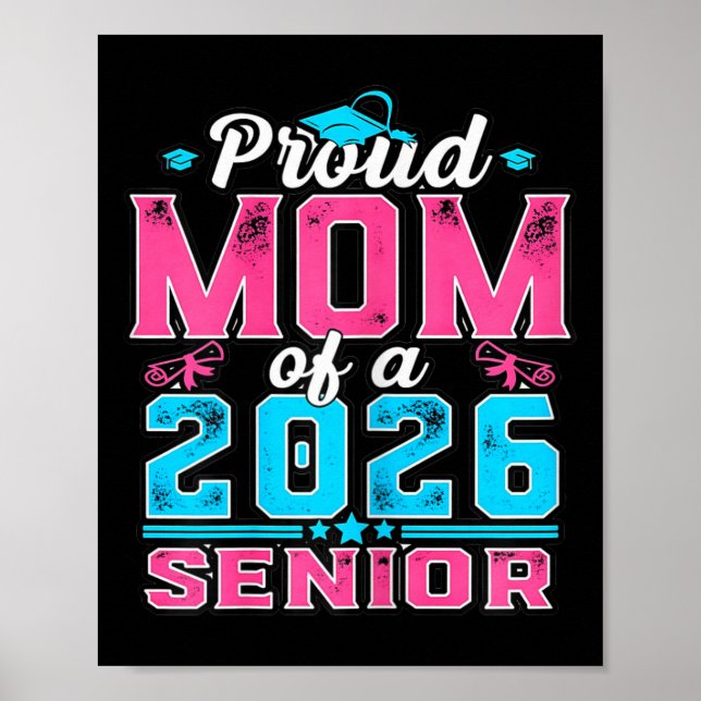 Poster Mãe Orgulhosa de Formanda Veterana 2026 Vibe da Fe (Frente)