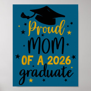 Poster Mãe orgulhosa de um formando da turma de 2026 sêni