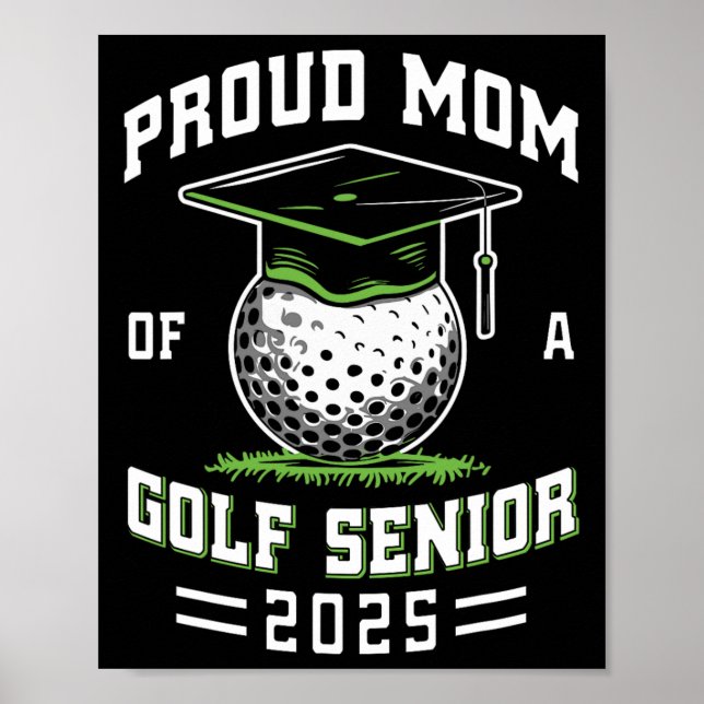 Poster Mãe Orgulhosa De Um Veterano De Golfe Da Turma De  (Frente)