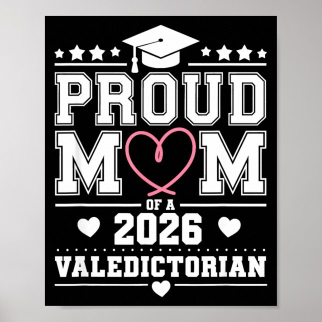 Poster Mãe orgulhosa de uma oradora da turma de 2026  (Frente)