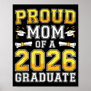 Poster Mãe orgulhosa de uma turma de formandos de 2026 tu