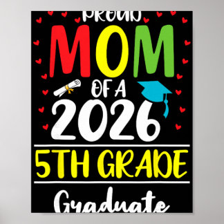 Poster Mãe Orgulhosa e Divertida de um Graduado da Turma 