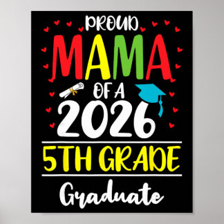 Poster Mãe Orgulhosa Engraçada De Um Graduado Da Turma De