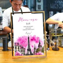 Mãe-osa Chá de fraldas francês Bonjour Bebe