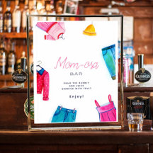 Mãe-osa Olá Bebê Chá de fraldas de Roupas Azuis Ro