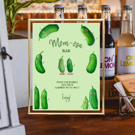 Poster Mãe-osa Picles Chá de fraldas Verde de Pepino