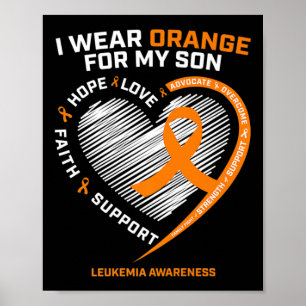 Poster Mãe Pai Leucemia Consciência Filho Leucemia Consci