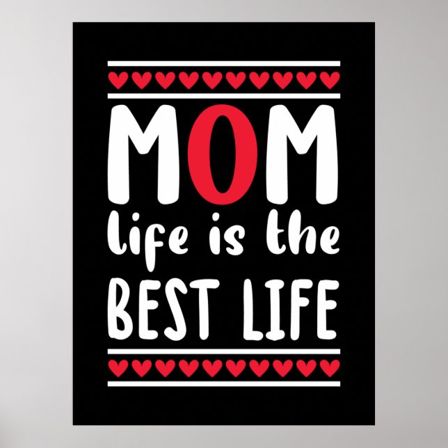Poster Mãe Presente Mãe A Vida É A Melhor Vida (Frente)