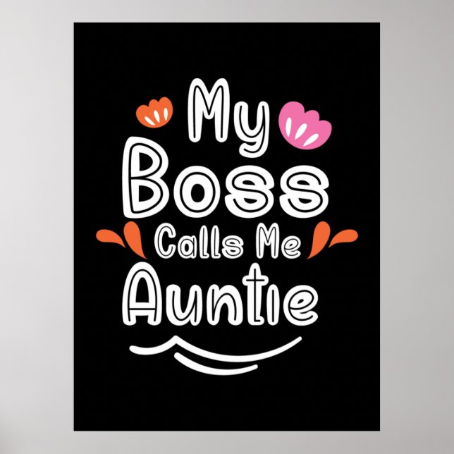 Poster Mãe Presente Meu Chefe Me Chama Tia (Frente)