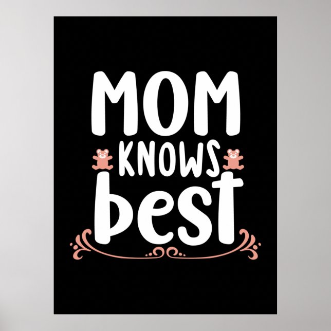Poster Mãe presente que mamãe sabe melhor (Frente)