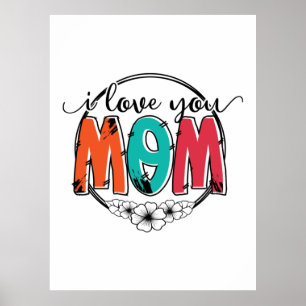Poster Mãe Presente Te Amo Mãe