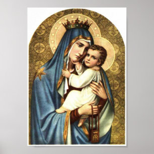 Poster Mãe santamente Mary do Virgin, santo mary, mama d