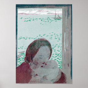 Poster Mãe segurando bebê, Maurice Denis