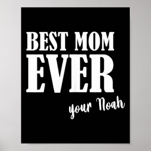 Poster Mãe sempre _ mulheres mãe mamãe primeiro nome noah
