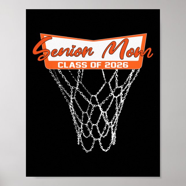 Poster Mãe Sênior Cl De 2026 Basquete Rede Graduação Mo (Frente)