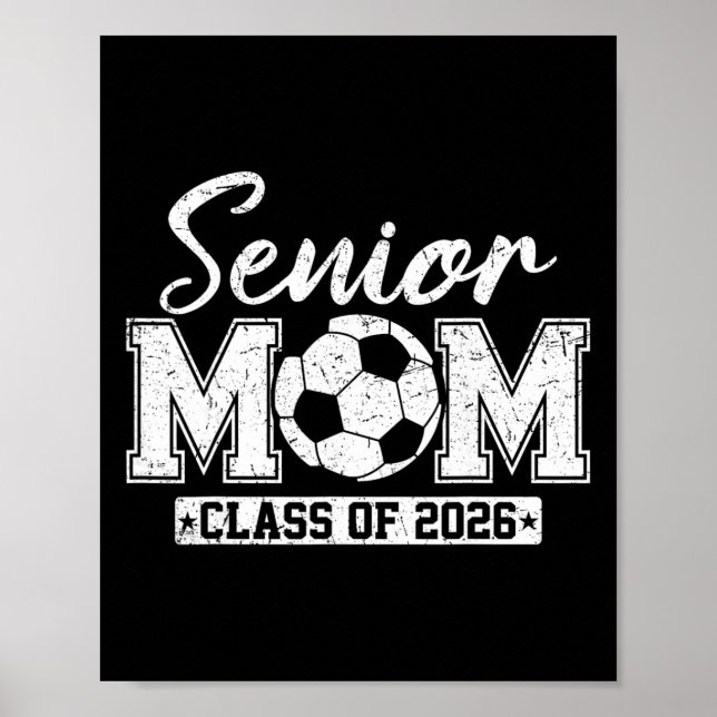 Poster Mãe Sênior Cl De 2026 Mãe de Futebol Graduada  (Frente)