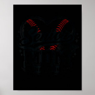 Poster Mãe sênior de beisebol 2026 o último inning feliz