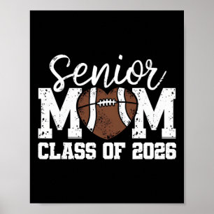 Poster Mãe Sênior de Futebol Cl De 2026 Graduada Mãe Sêni