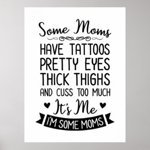 Poster Mãe Tatuada Sou Eu