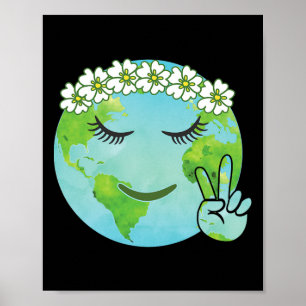 Poster Mãe Terra da Flor - Camisa do Dia da Terra