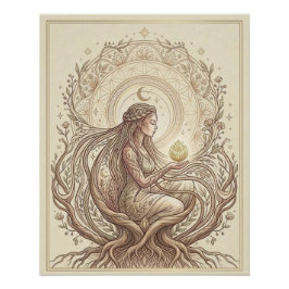Póster Mãe Terra Sagrada