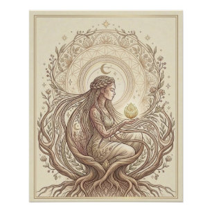 Póster Mãe Terra Sagrada