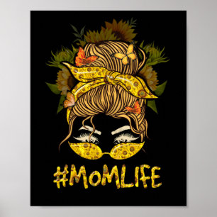 Poster Mãe Vida Cabelo Mensageiro Torneira Girassol