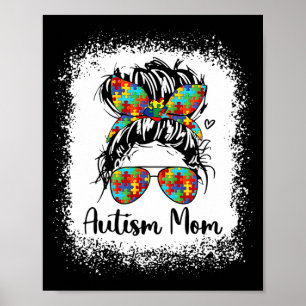 Poster Mãe Vida Mensagem Bun Sungles Bandana Dia de as mã