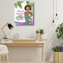 Poster Mãe Whimsic com filhos | Dia das Mães