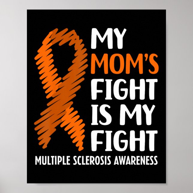 Poster Mães Combatem Esclerose Múltipla Sensibilização (Frente)