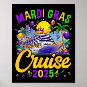 Poster Mães De Cruzeiro Da Família Mardi Gras Cruise 2025